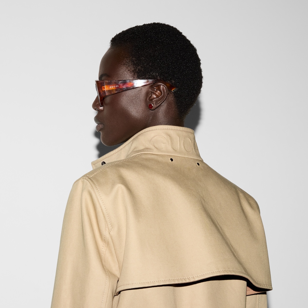 Embossed cotton drill bomber jacket - 5
