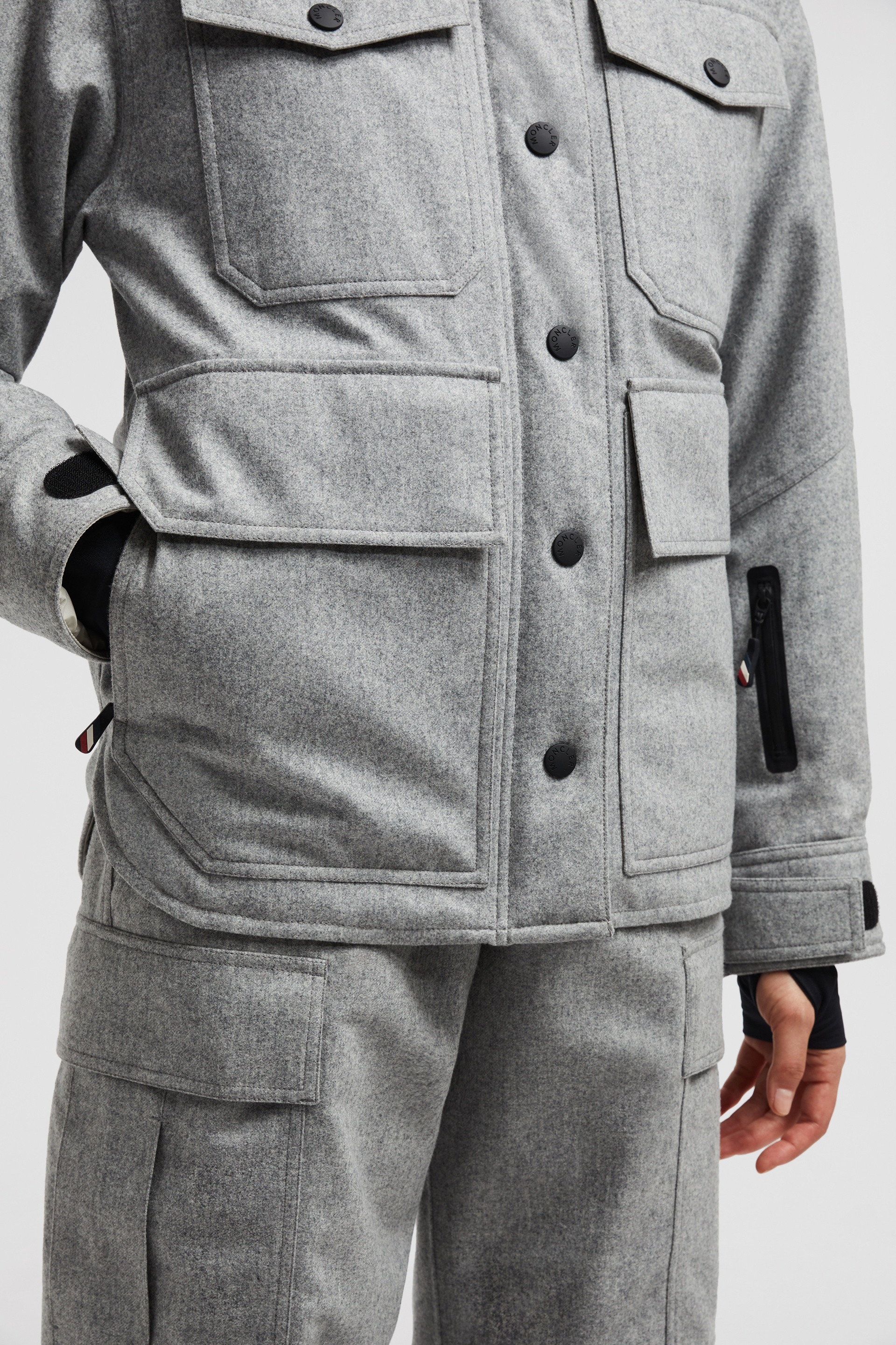 Huez Technical Wool Hooded Shirt Jacket - 6