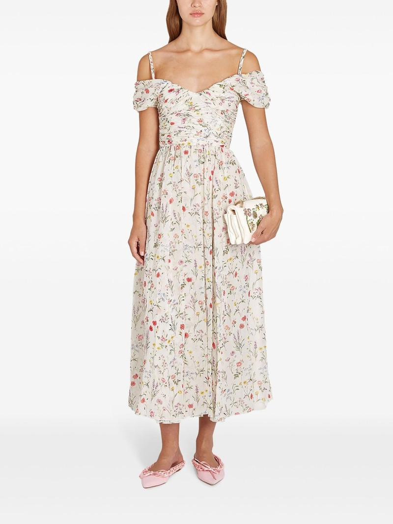 GIAMBATTISTA VALLI Impressionist-print georgette dress outlook