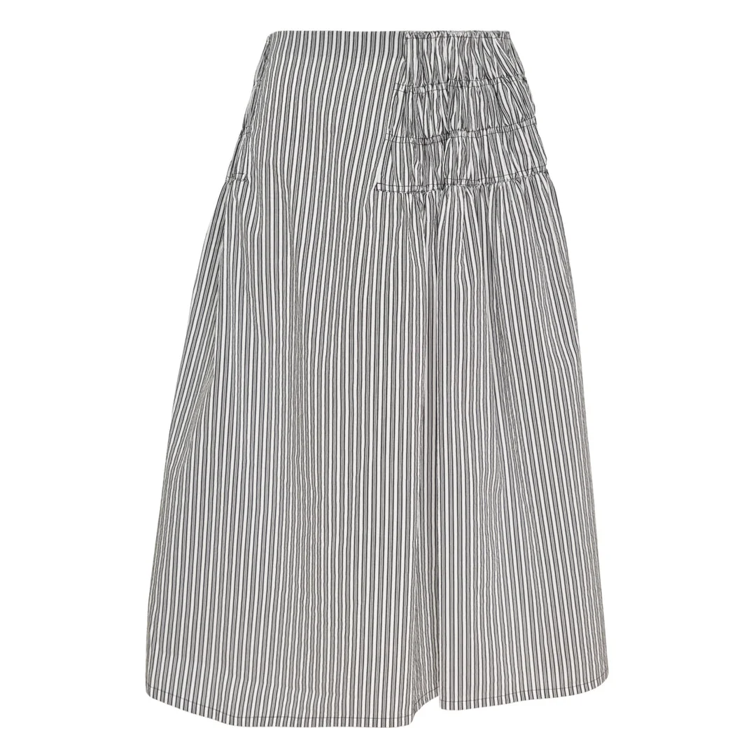 Midi Skirt With Smooth Front - 1