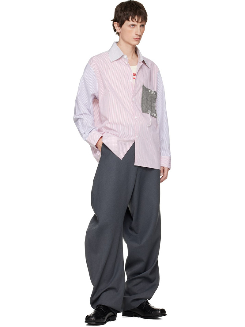 CHARLES JEFFREY LOVERBOY Multicolor Oversized Long Sleeve Knitted Patch Shirt outlook