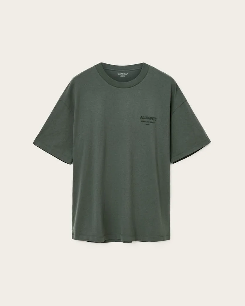 XANDER FLOCKED LOGO OVERSIZED T-SHIRT - 1