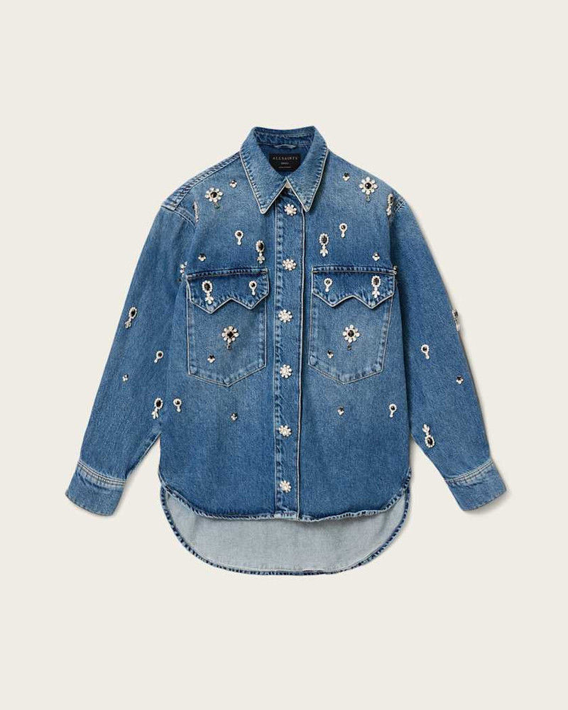ENNA EMBELLISHED DENIM SHIRT 1