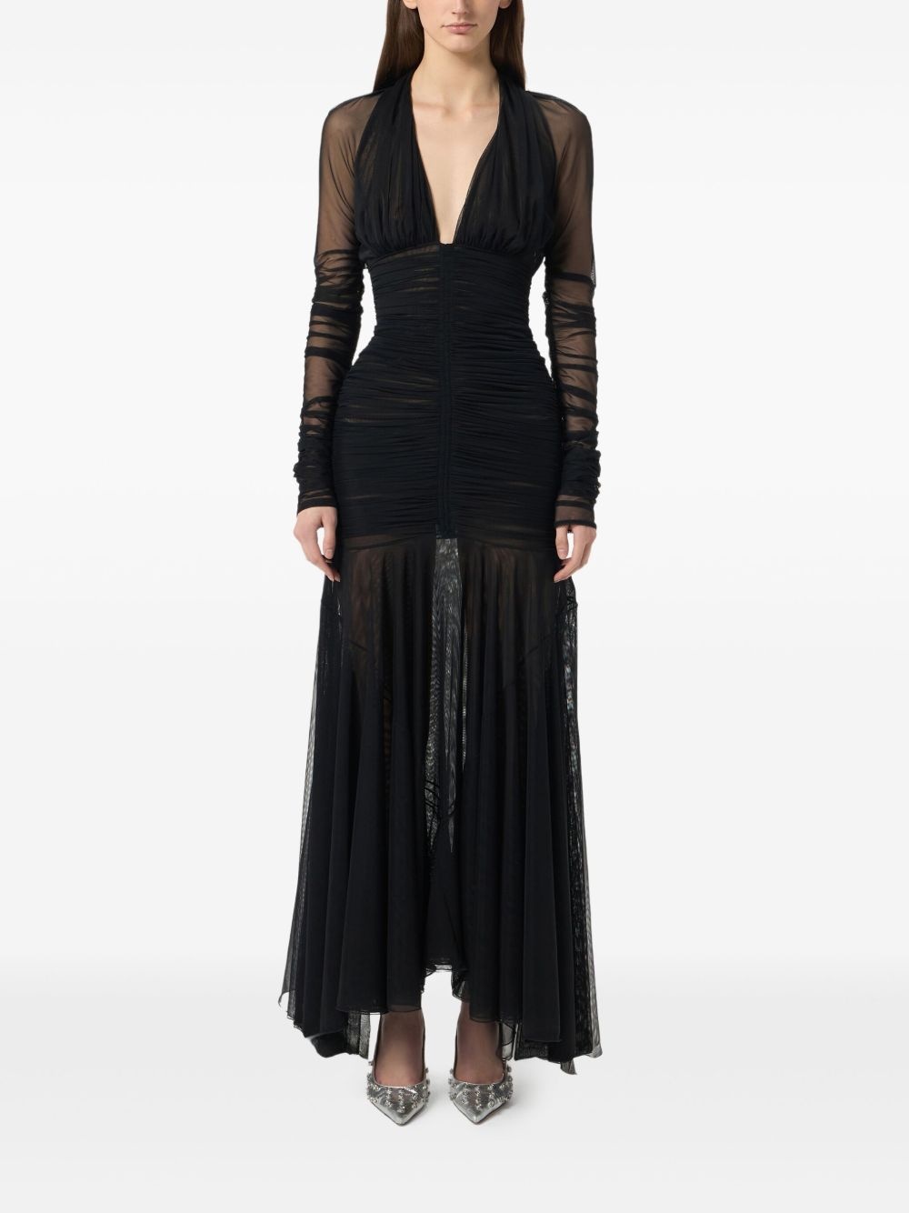 ruched tulle dress - 2