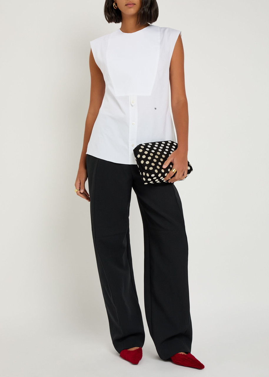 Victoria Beckham Panelled Barrel-leg Trousers - 4