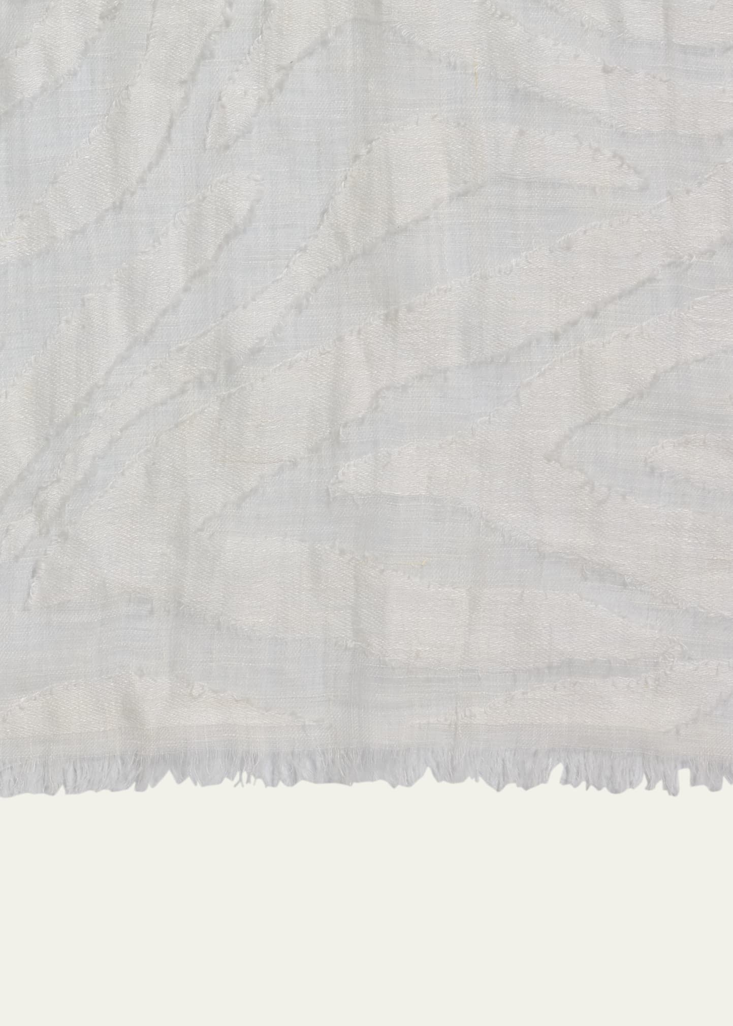 Abstract Animal-Print Linen Scarf - 2