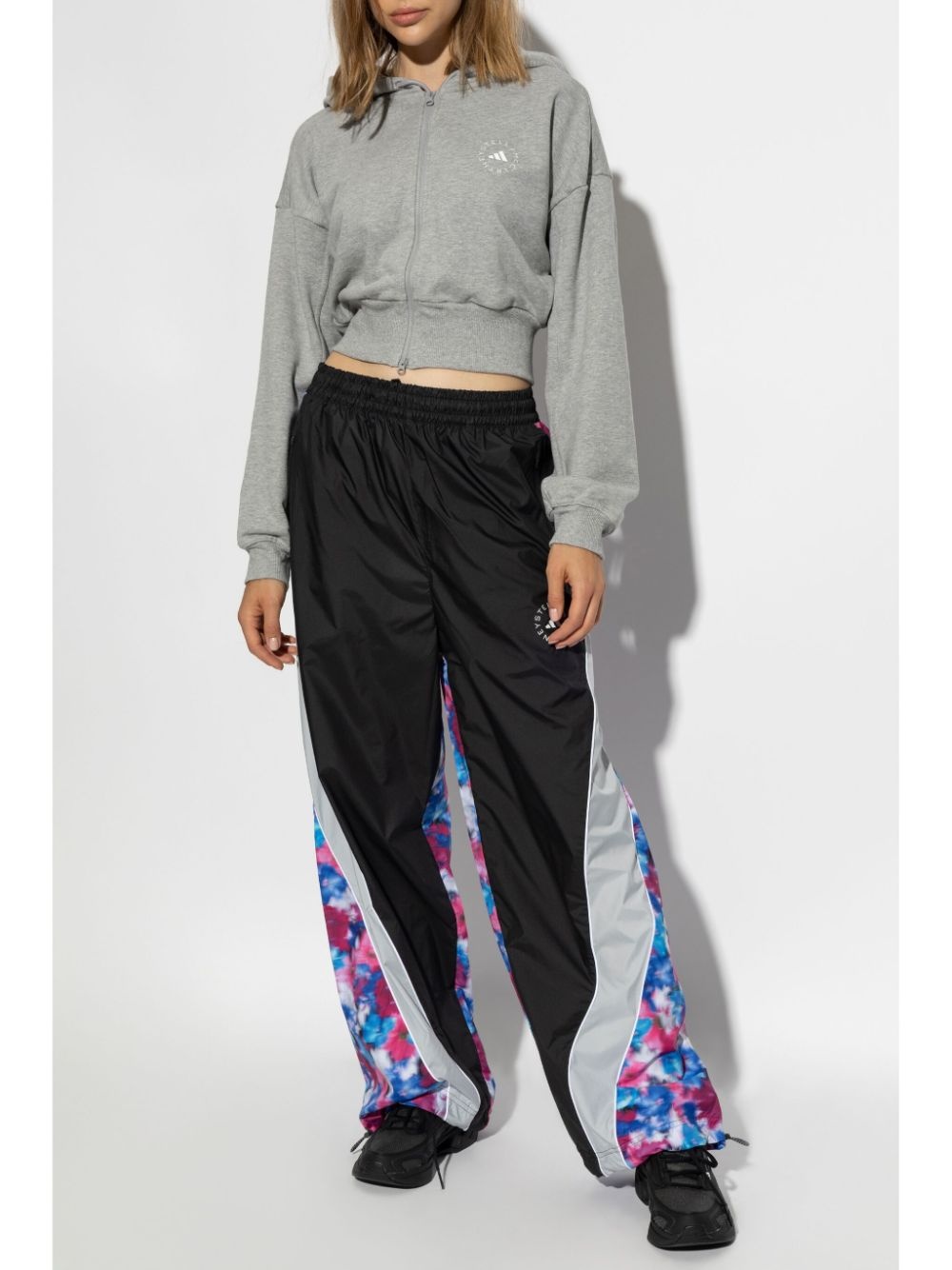 logo-print cropped hoodie - 2