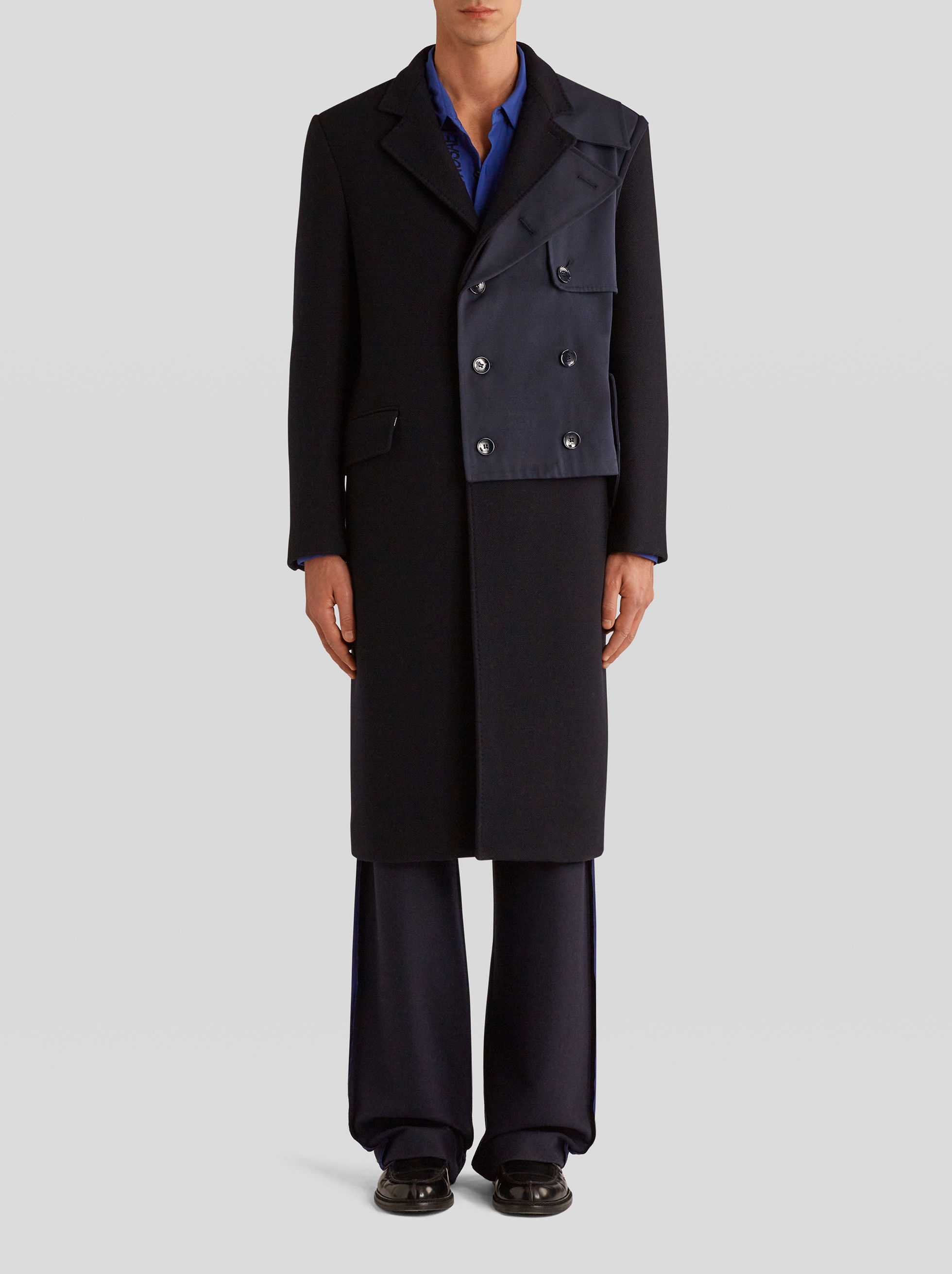 SEMI-TRADITIONAL COAT WITH PATCH - 3