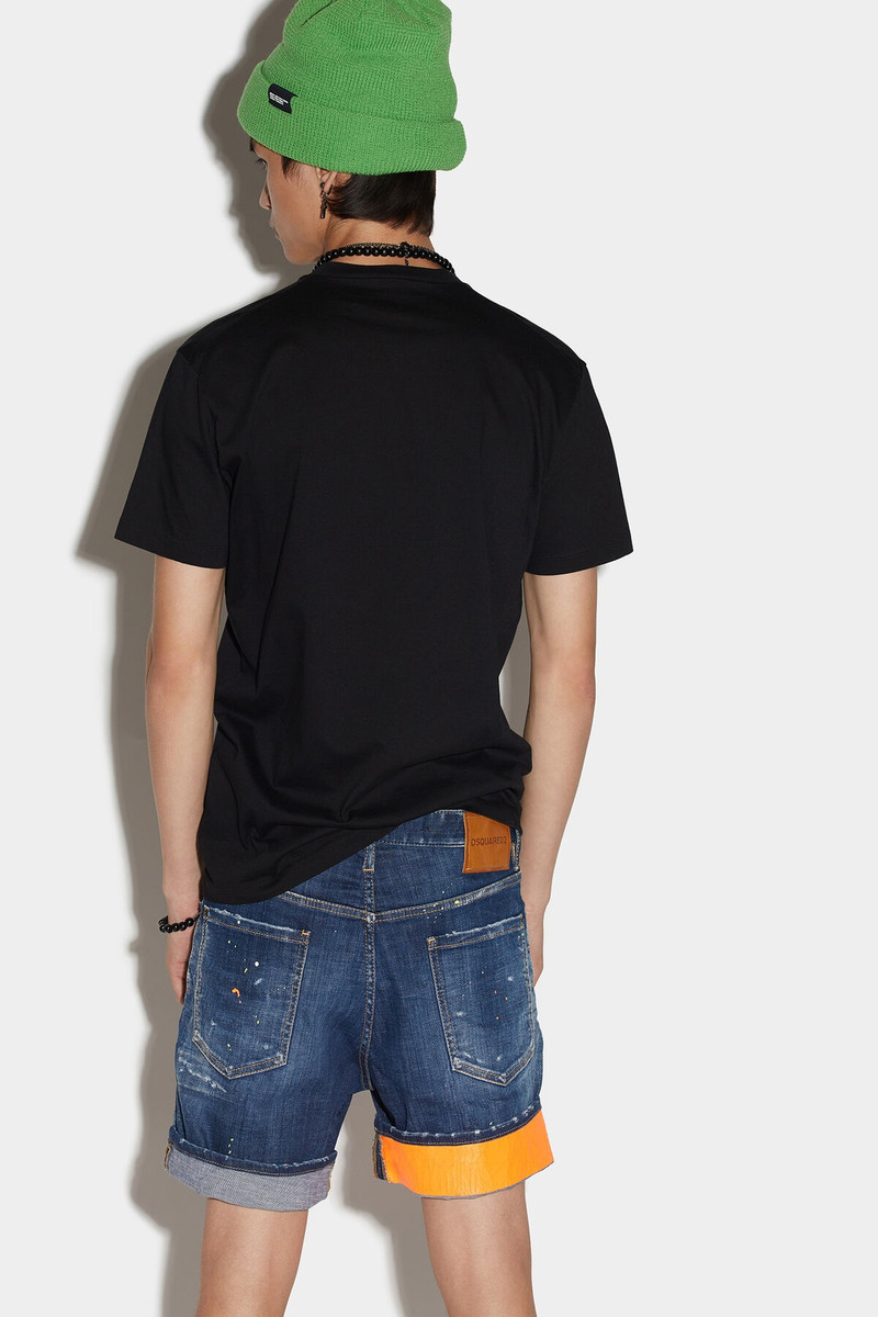 DSQUARED2 DARK TECNO SURF WASH MARINE DENIM SHORTS outlook