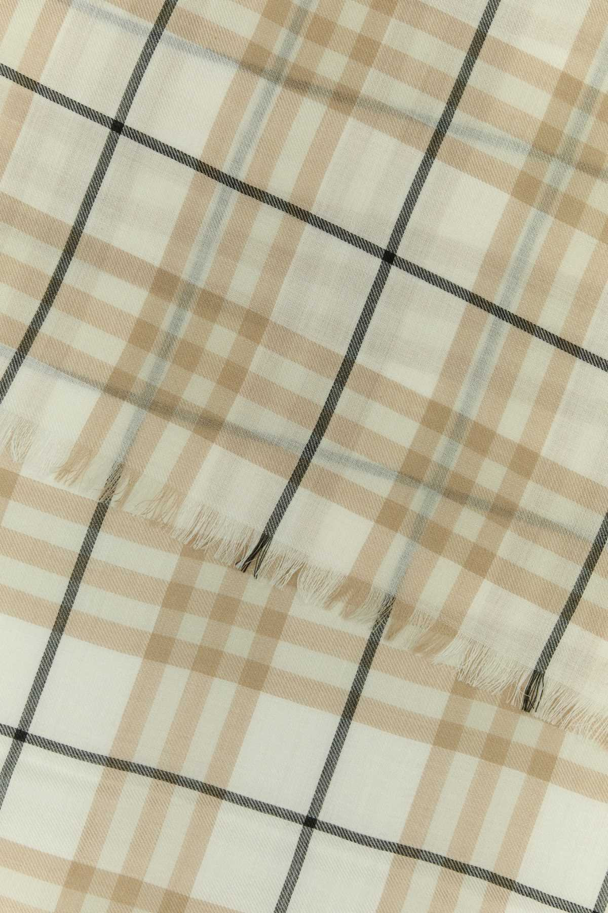 Burberry Women Embroidered Cashmere Blend Scarf - 2