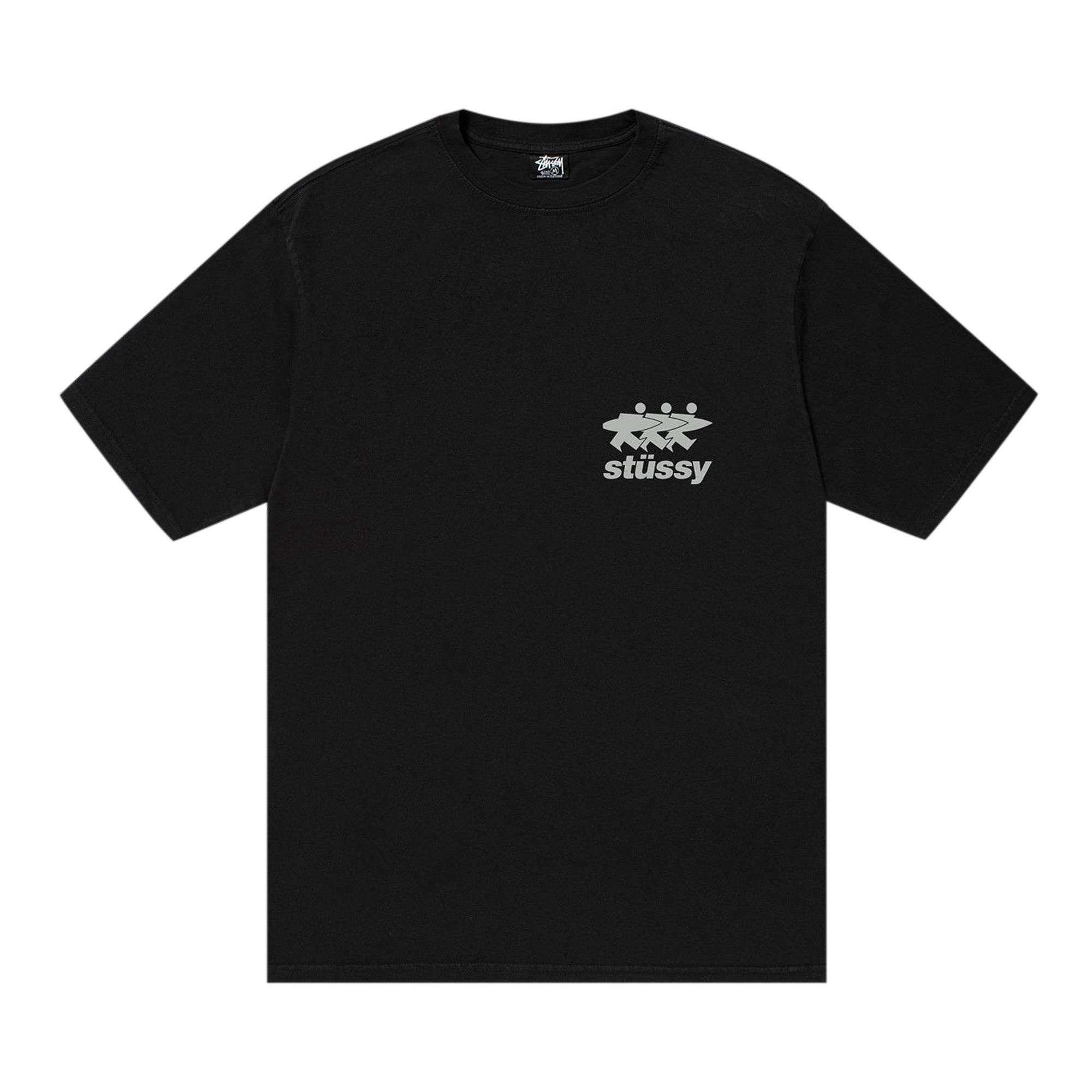 Stussy Surfwalk Tee 'Black' - 1