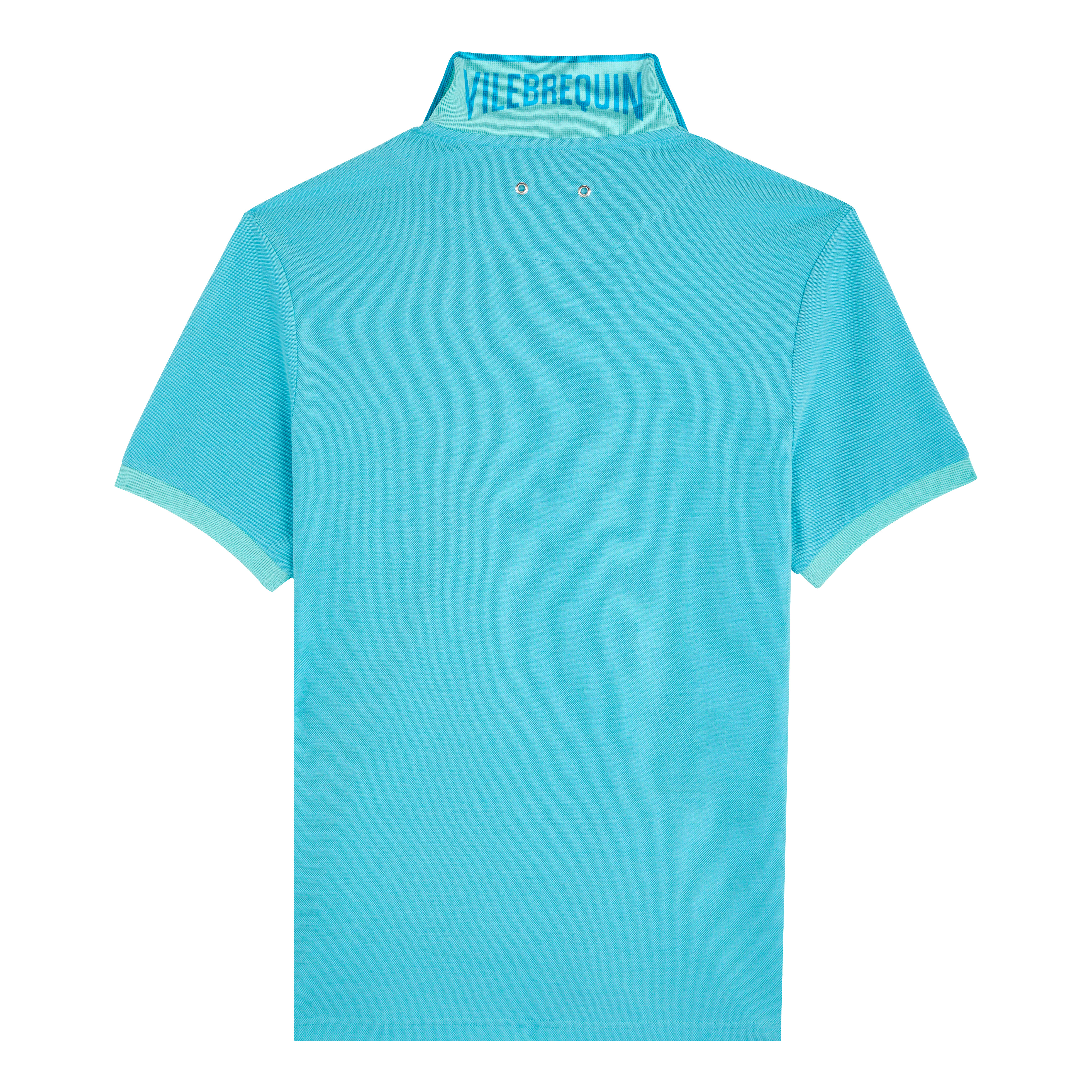 Men Cotton Pique Polo Shirt Solid - 2