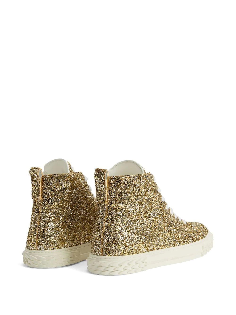 Ecoblabber glitter high-top sneakers - 3