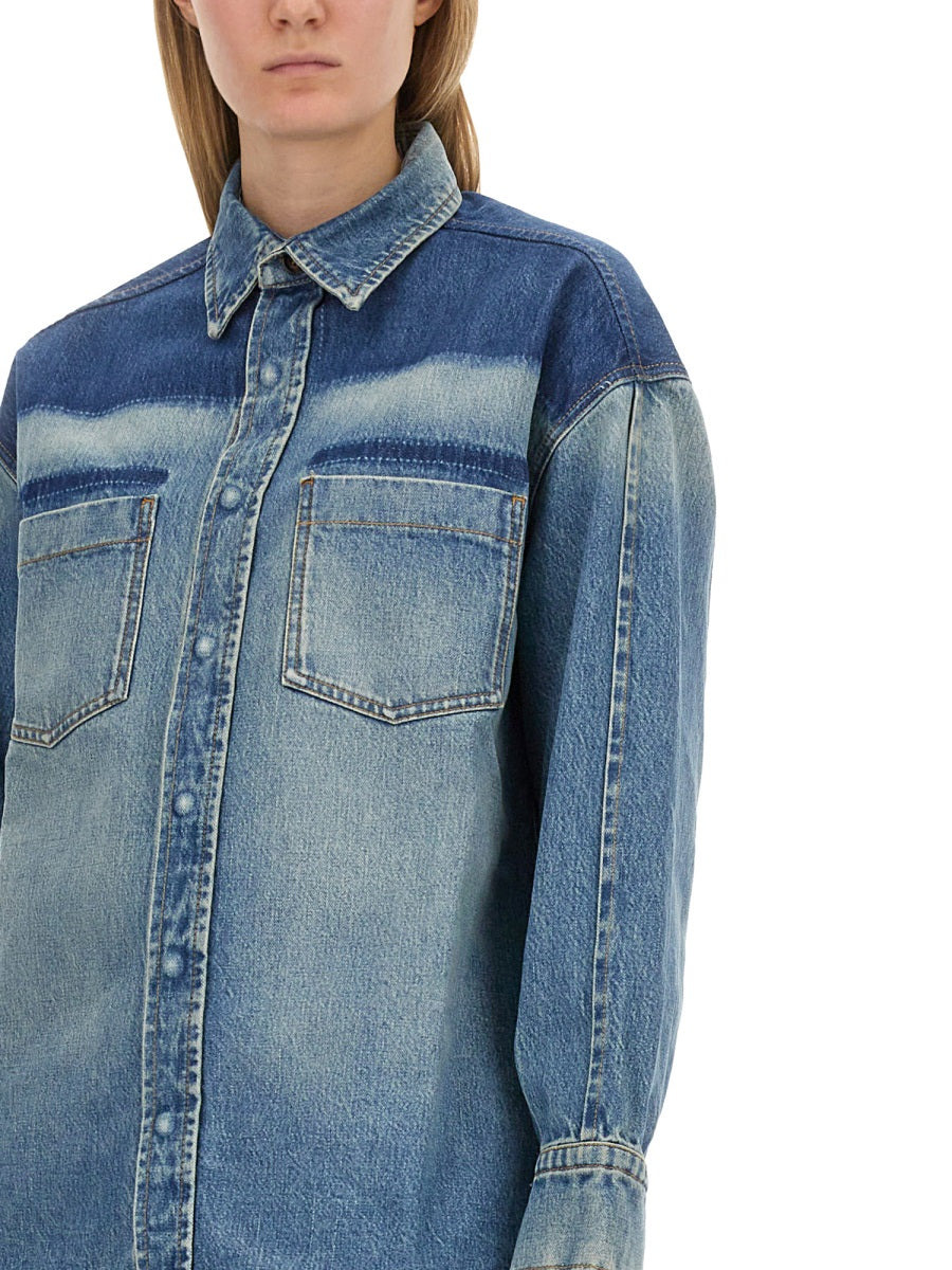 Victoria Beckham Women Denim Shirt - 4