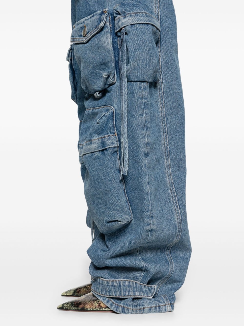 Fern wide-leg cargo jeans - 5