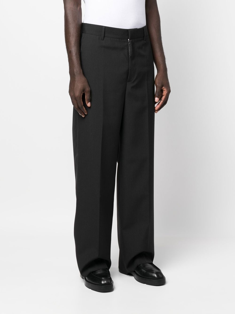 high-waisted wide-leg trousers - 3