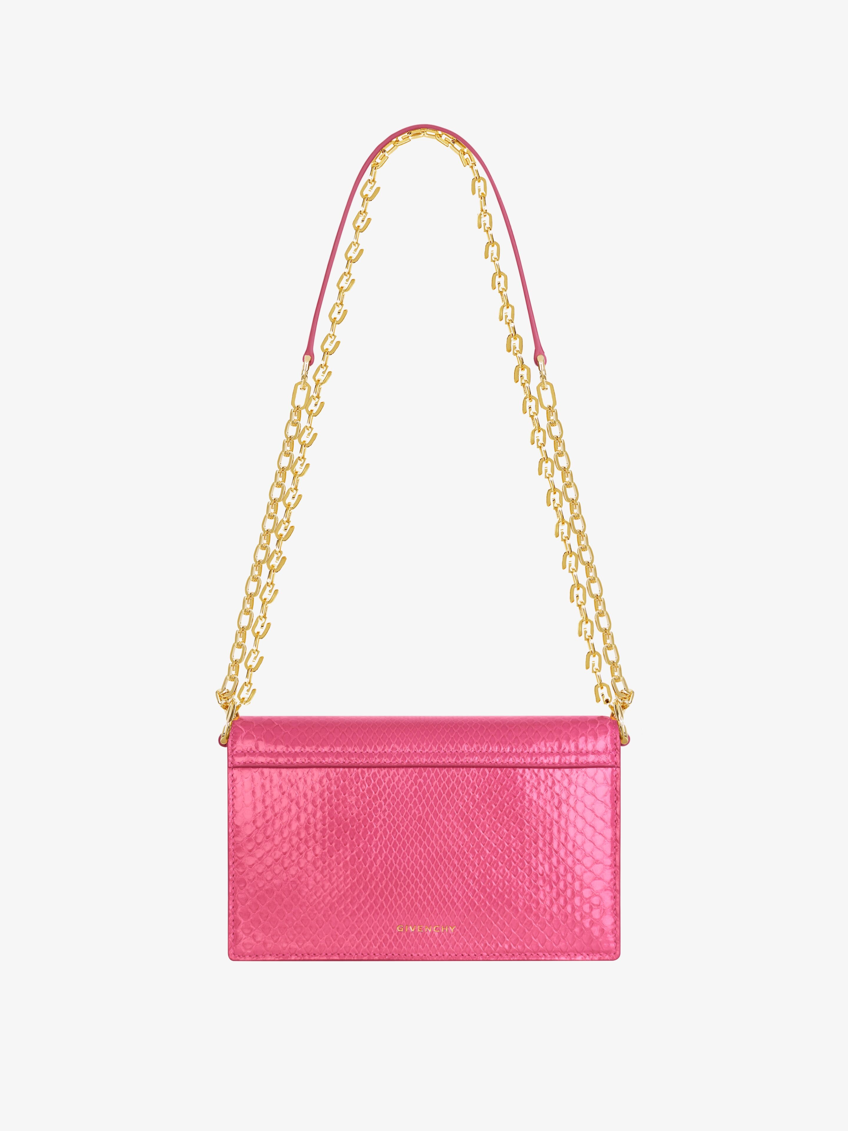 SMALL 4G BAG IN PYTHON WITH CHAIN - 3