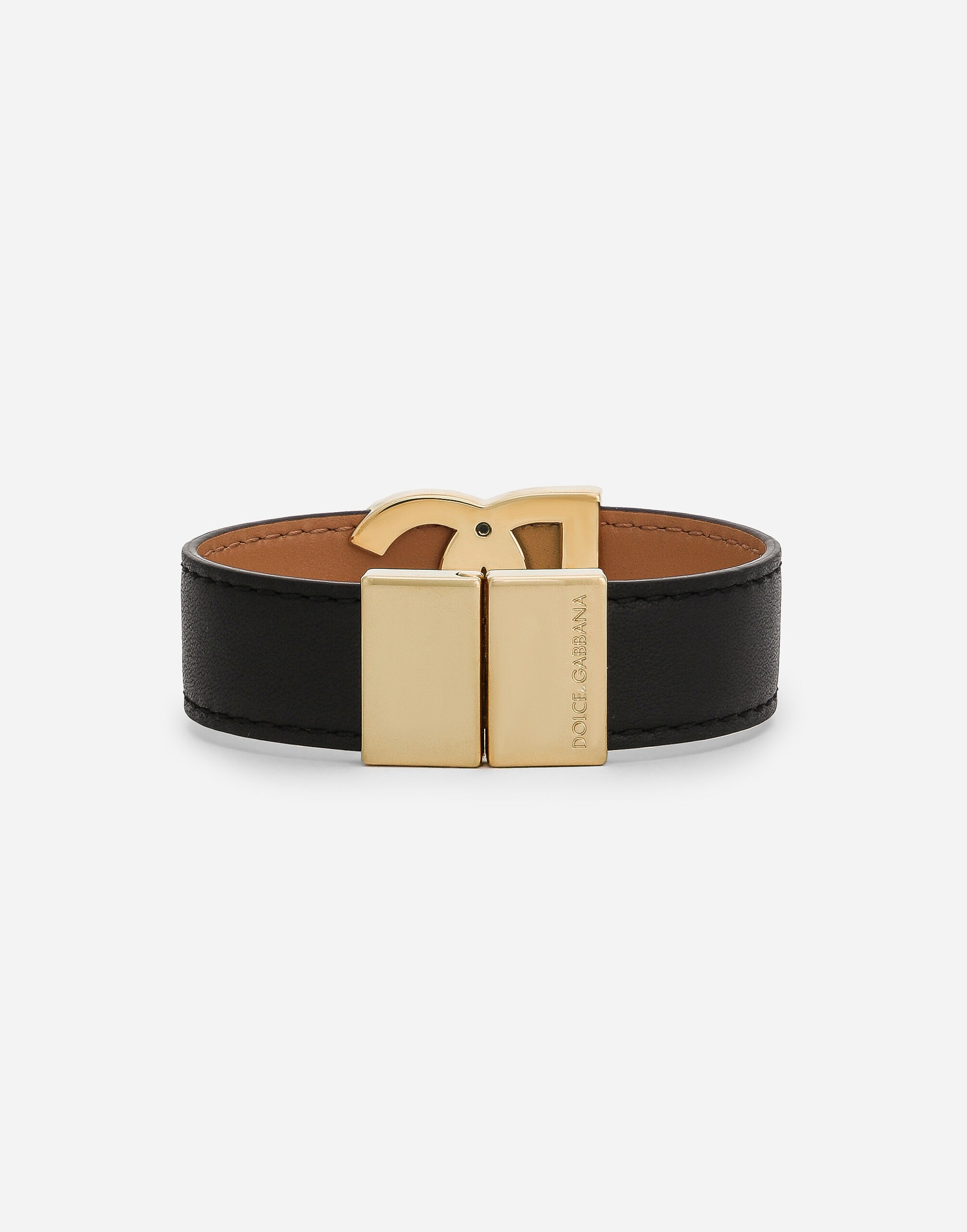 Calfskin bracelet with DG logo - 3