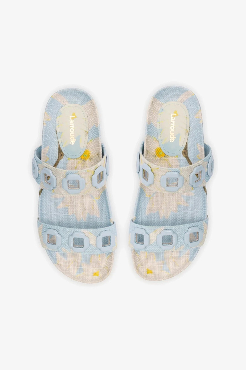 Milan Slide In Maya Printed Raffia 7