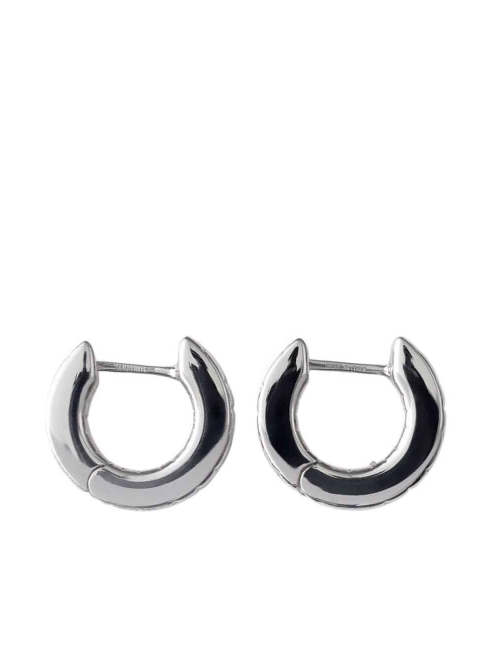 Rose hoop earrings - 1