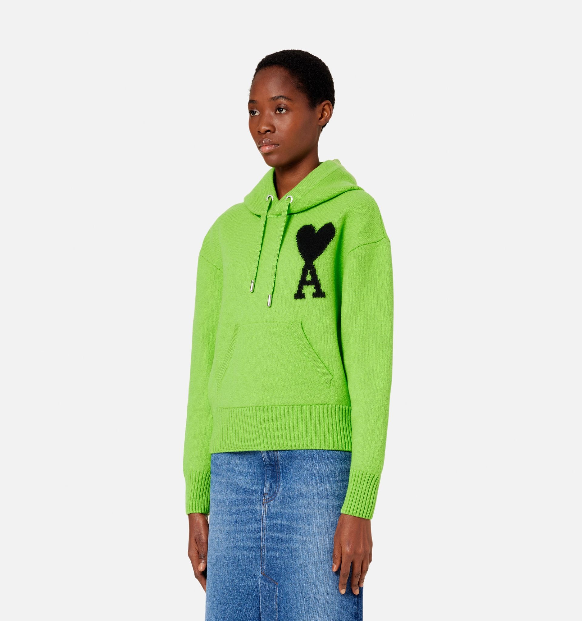embroidered-logo drawstring hoodie - 5
