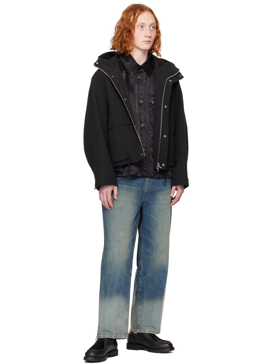 Black Garment-Dyed Shirt - 4