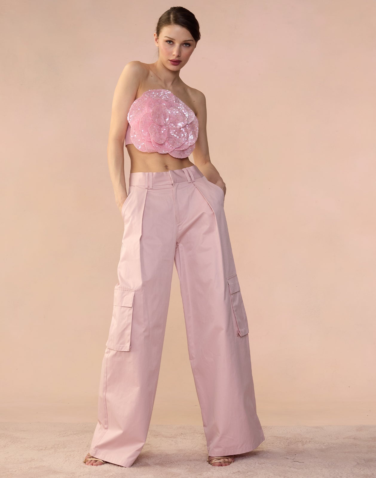Sequin Flower Bandeau - 4