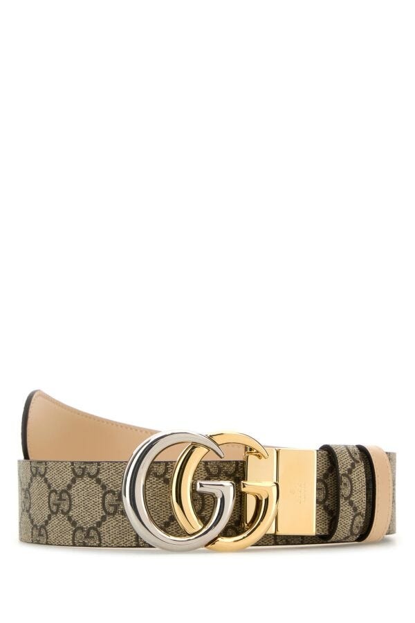 Gucci Woman Gg Fabric Reversible Belt - 1