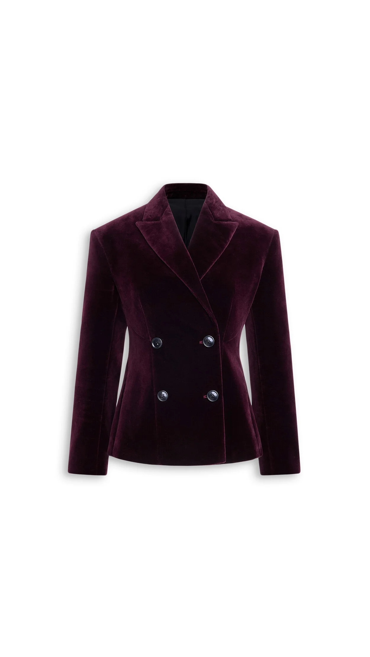 COTTON VELVET DOUBLE-BREASTED JACKET - 1