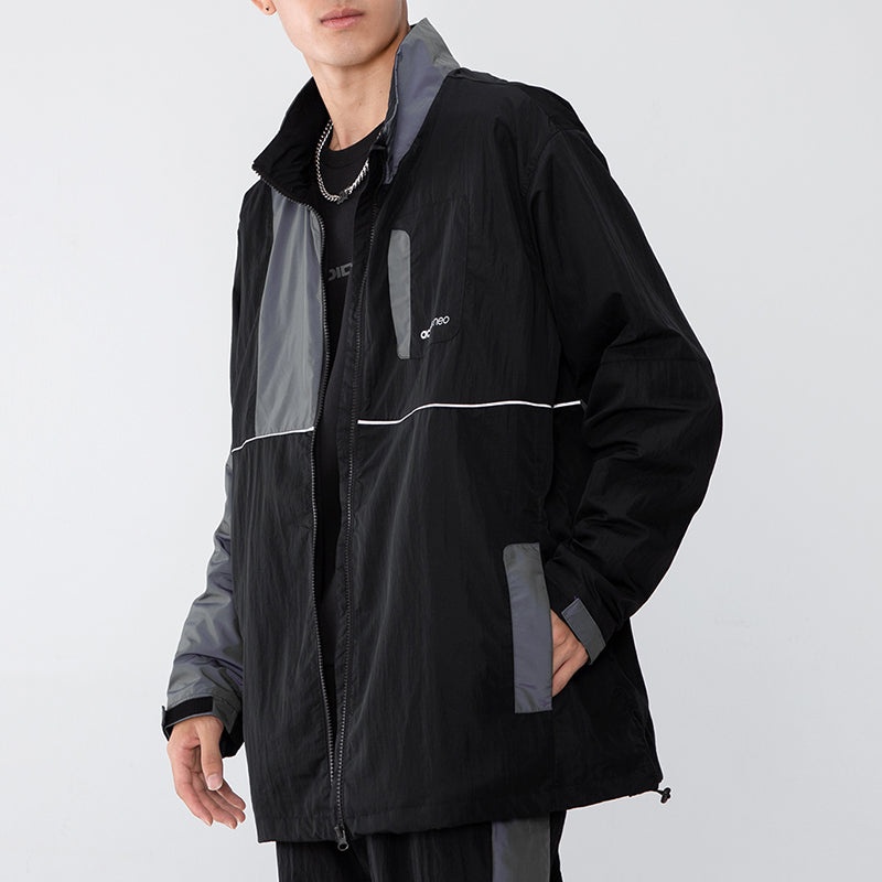 adidas neo Cargo Splicing Sports Jacket Black HE7948 - 4