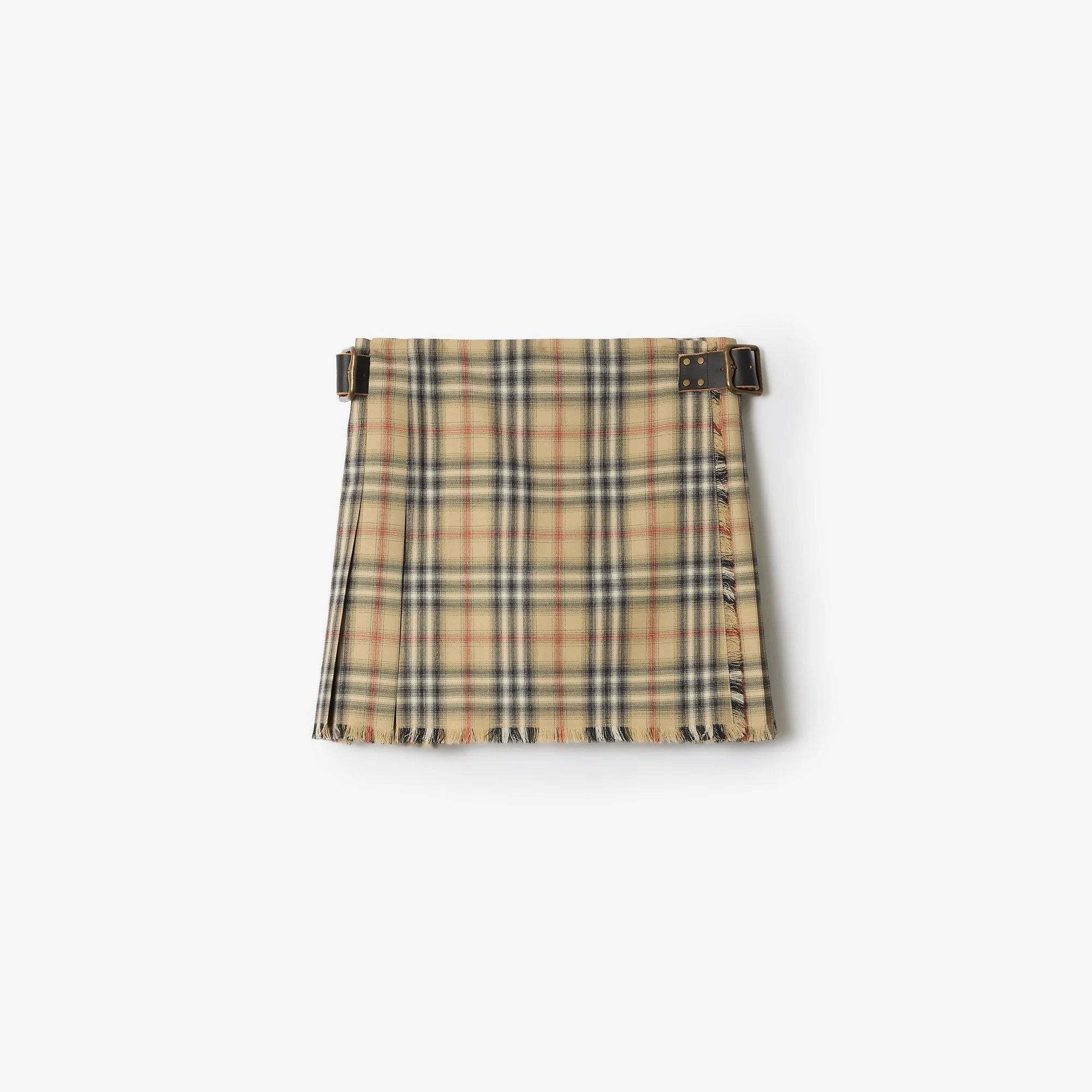 Check Wool Mini Kilt - 1