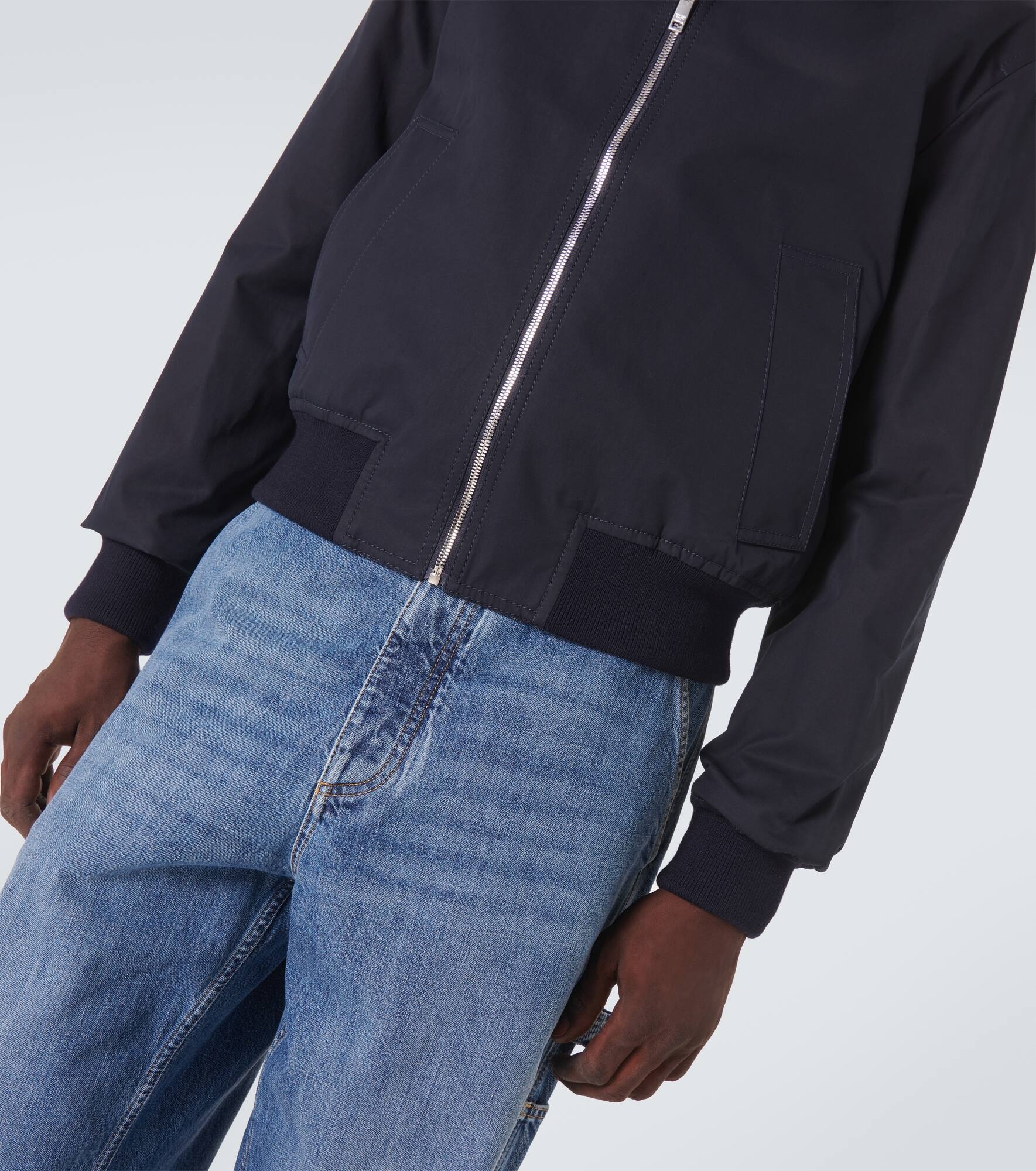 Reversible checked cotton blouson - 6