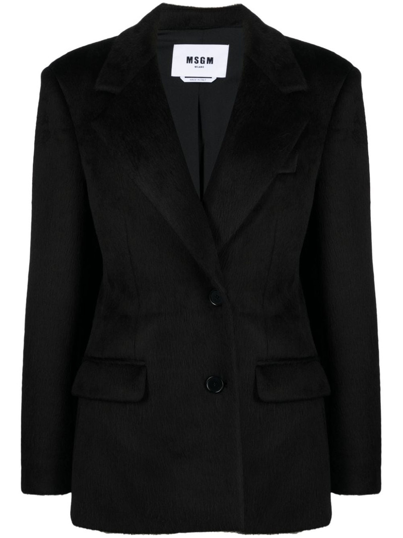 single-breasted peak-lapels blazer 1