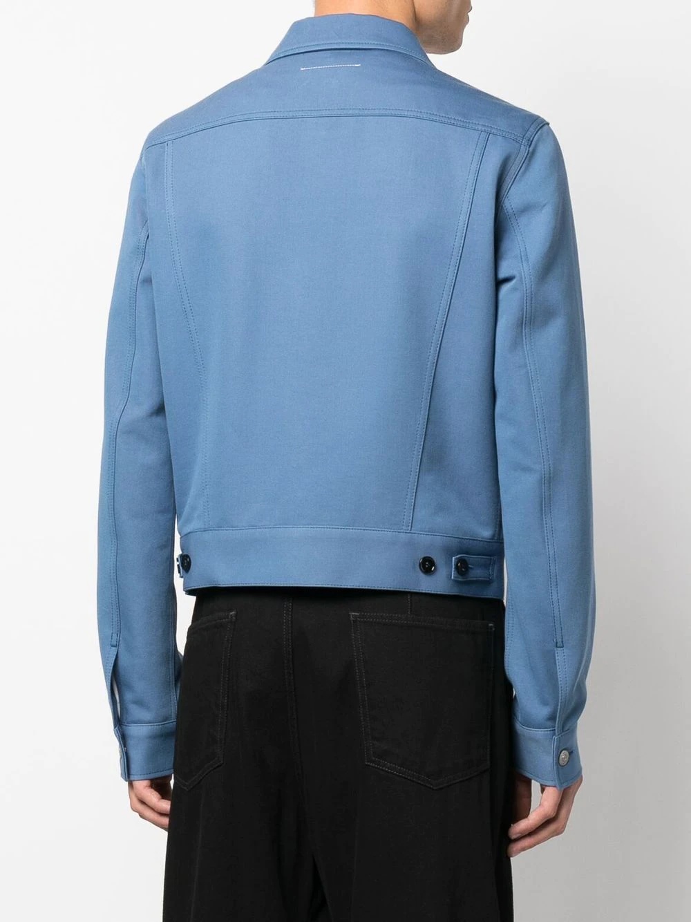 button-down fitted jacket - 5