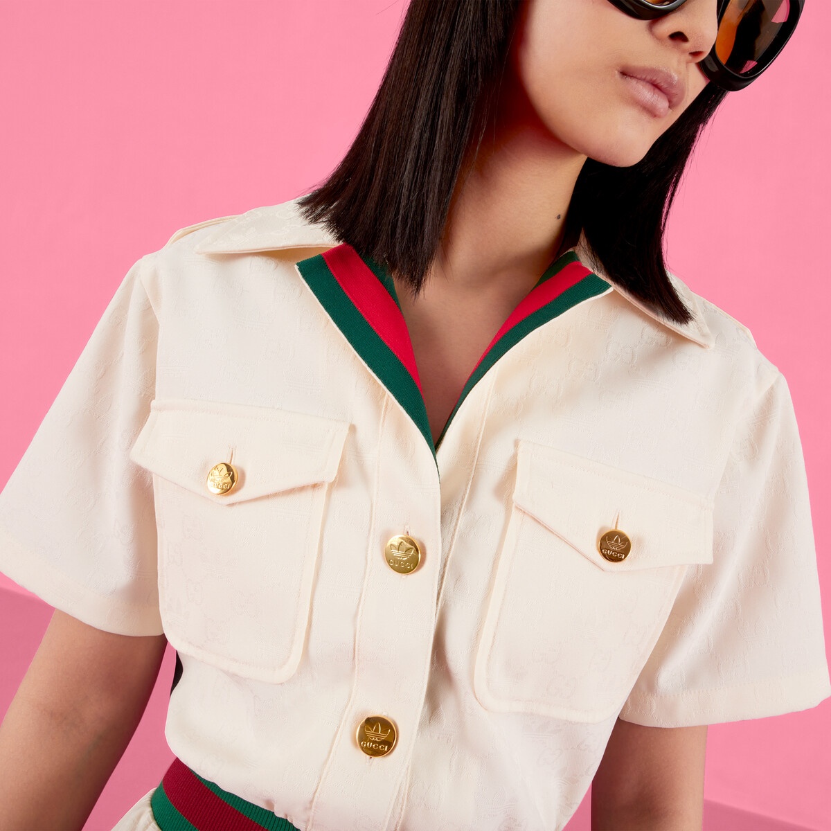 adidas x Gucci short jumpsuit - 4