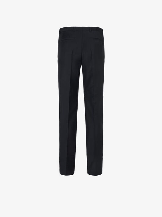 SIDE BANDS SLIM FIT FORMAL PANTS - 4