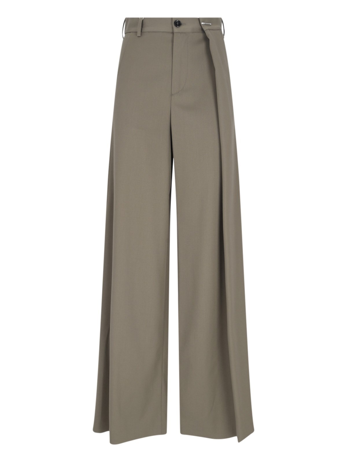 PALAZZO PANTS WITH PLEATS - 1