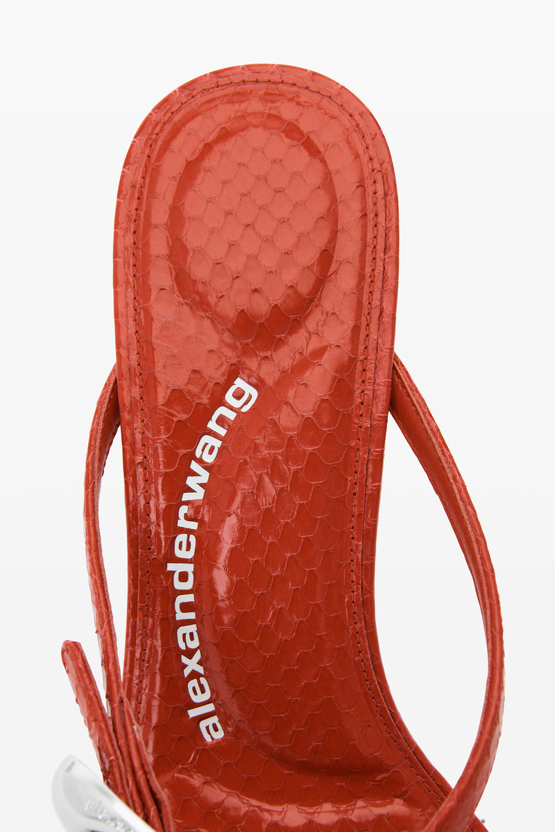 Alexander Wang dome 85 water snake strappy slide sandal outlook