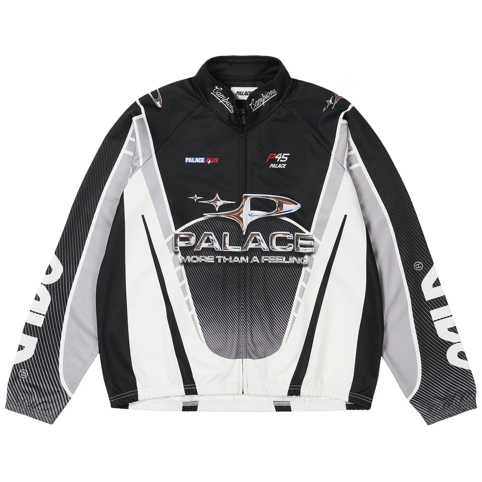 Palace More Than A Cycling Zip Jacket 'Black/Silver' - 1