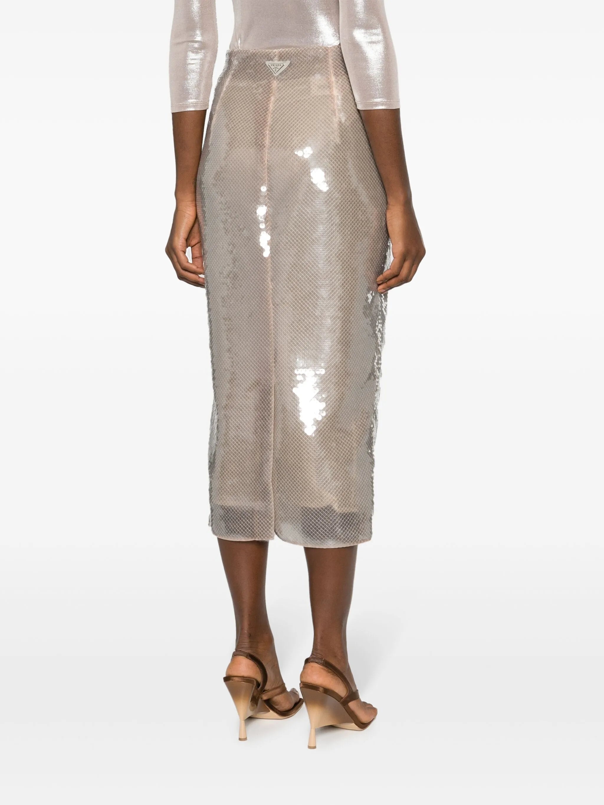 Sequinned Midi Skirt - 4