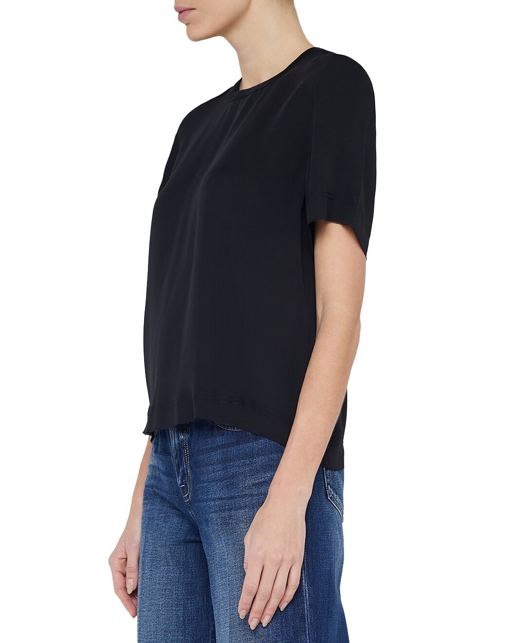 L'AGENCE Suzette Silk-Blend Tee - 3