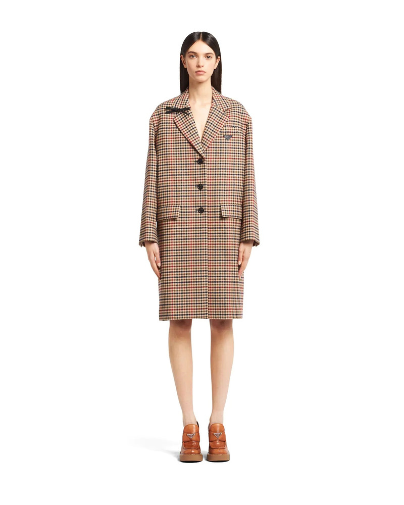 Prada Single-breasted printed cloth coat outlook