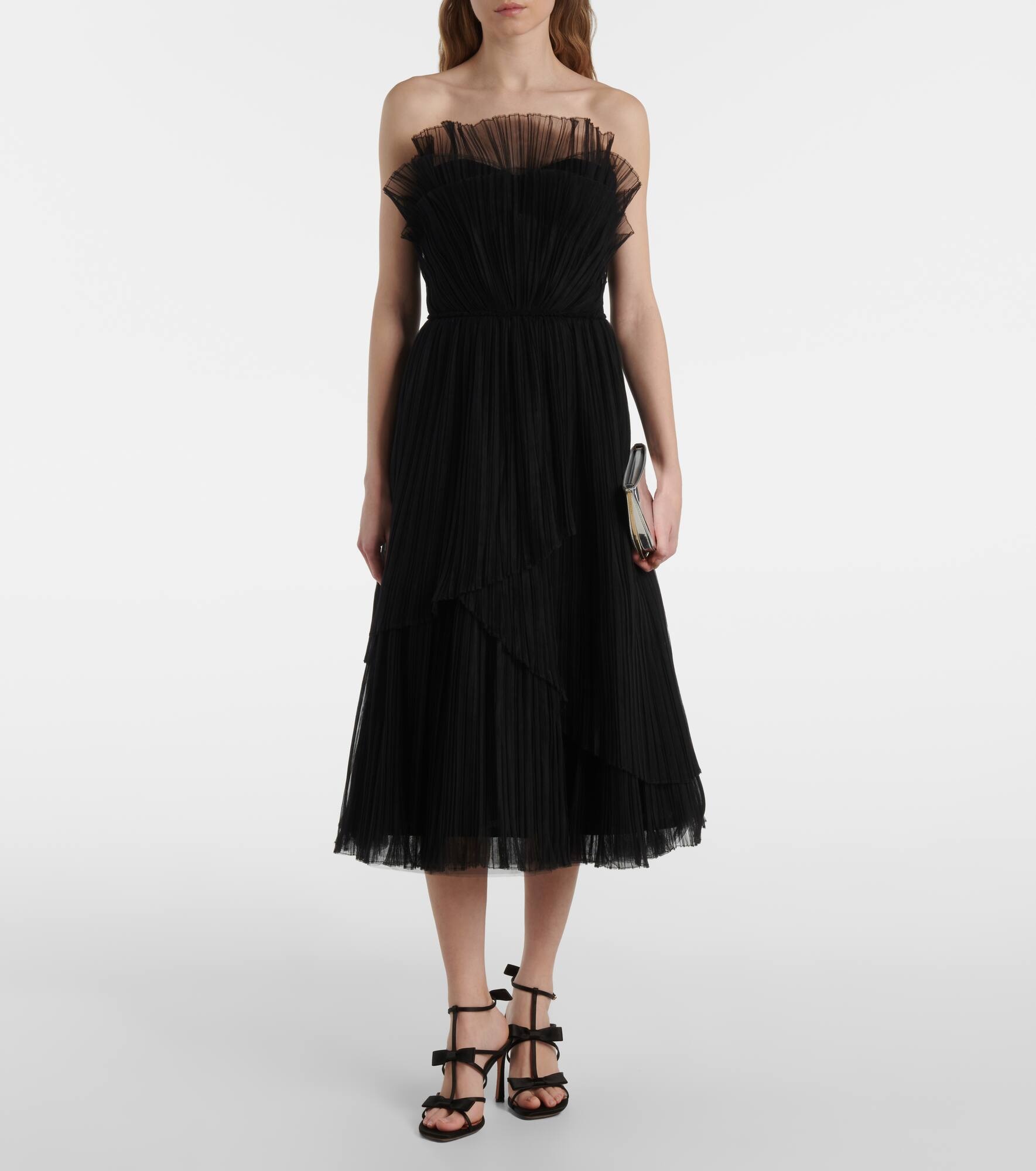Dorea plissé tiered cocktail dress - 2