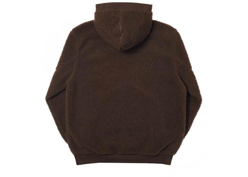 PALACE Palace H-Pile Hood Brown outlook