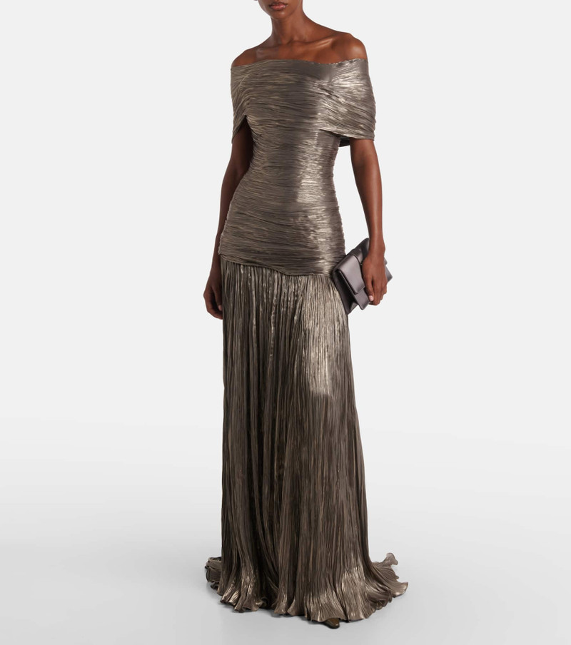 MARMAR HALIM Ruched asymmetric gown outlook