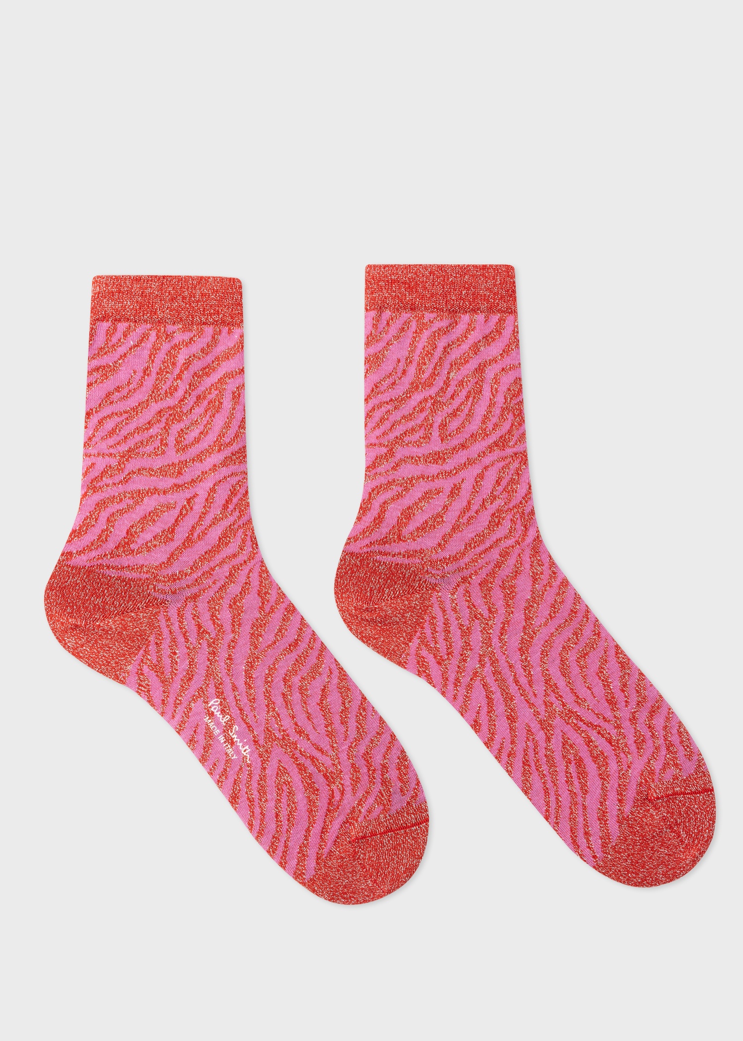 Women's Zebra Glitter Socks Three Pack - 5