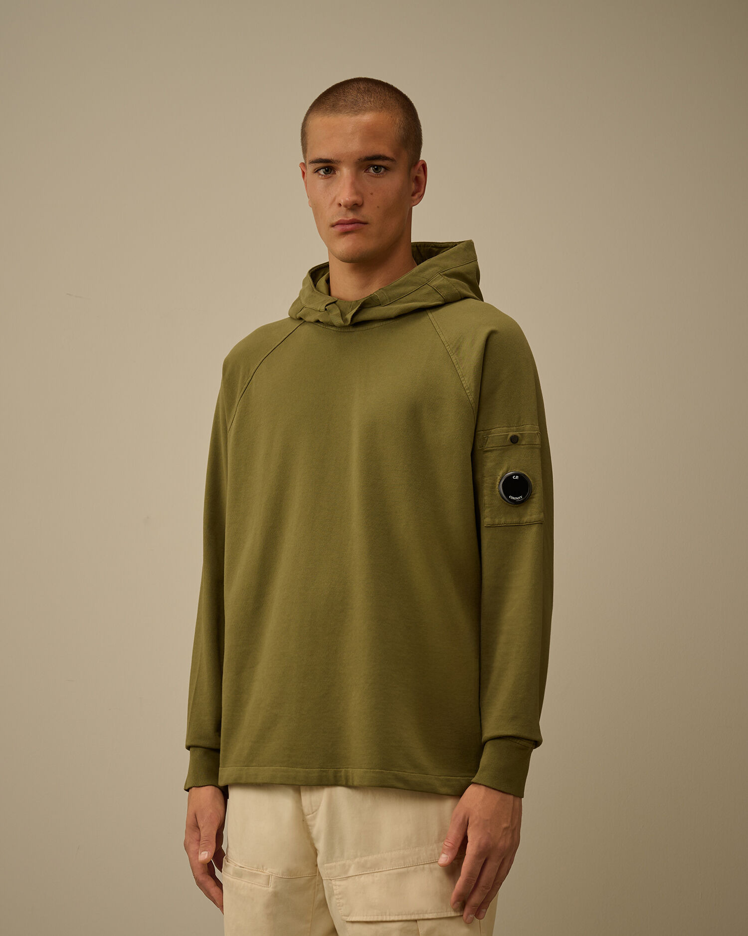 Light Fleece Hooded Lens Sweatshirt - 3
