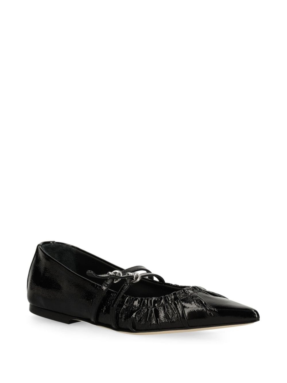 ruched ballet flats - 2