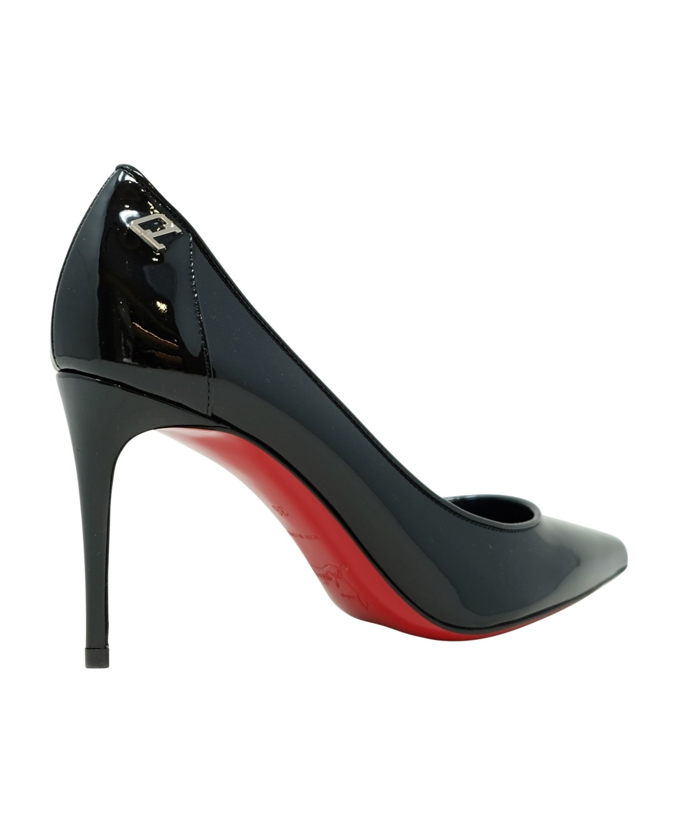 Christian Louboutin Black Patent Leather Sporty Kate 85 Pumps - 3