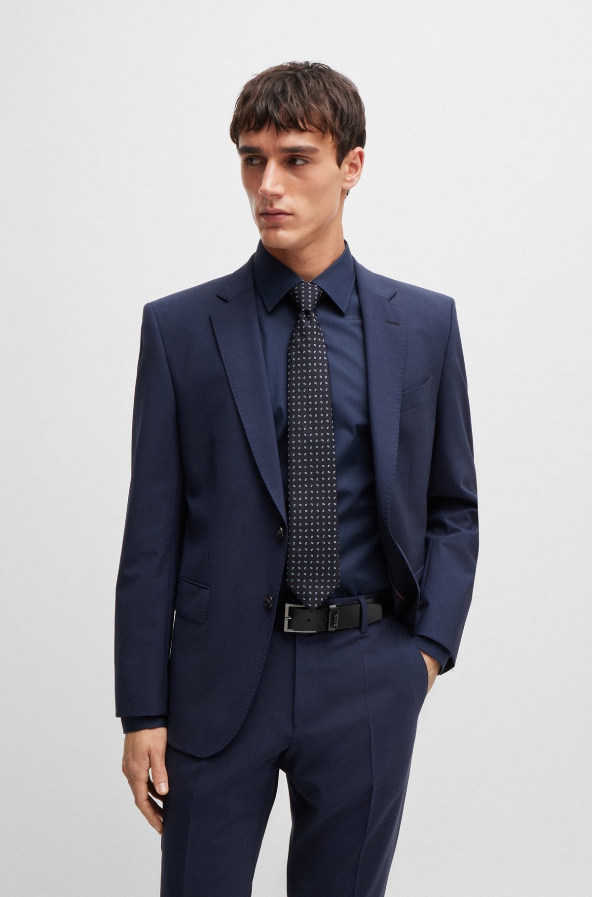 SILK-BLEND TIE WITH JACQUARD PATTERN - 2